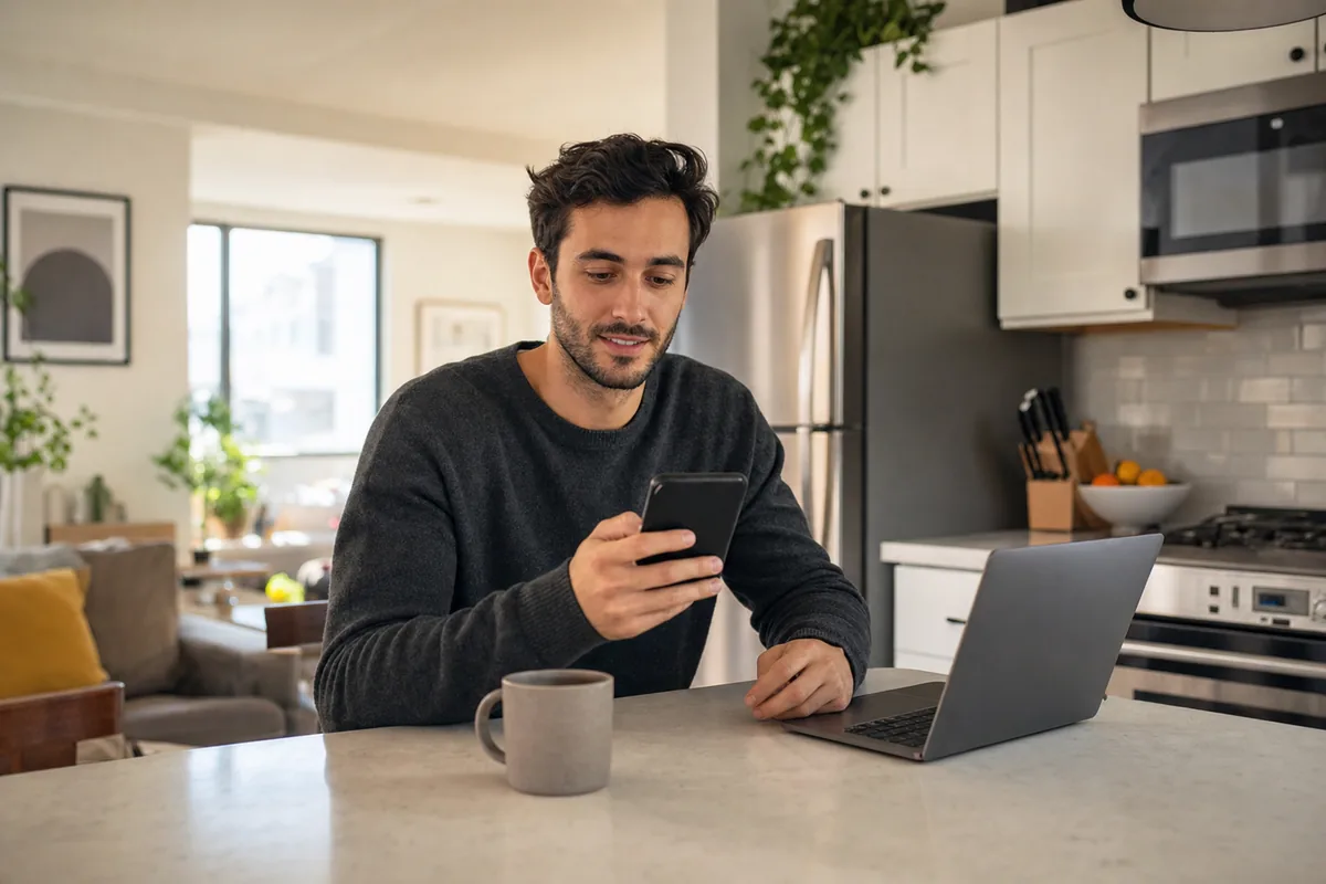 Renter using eMbox app-only for policy mail at home