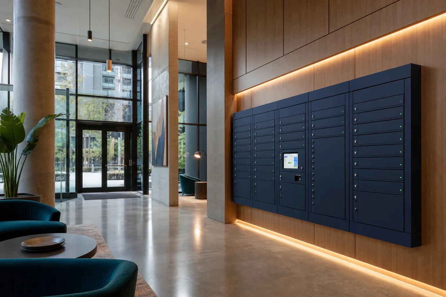 Lobby hub for apartments