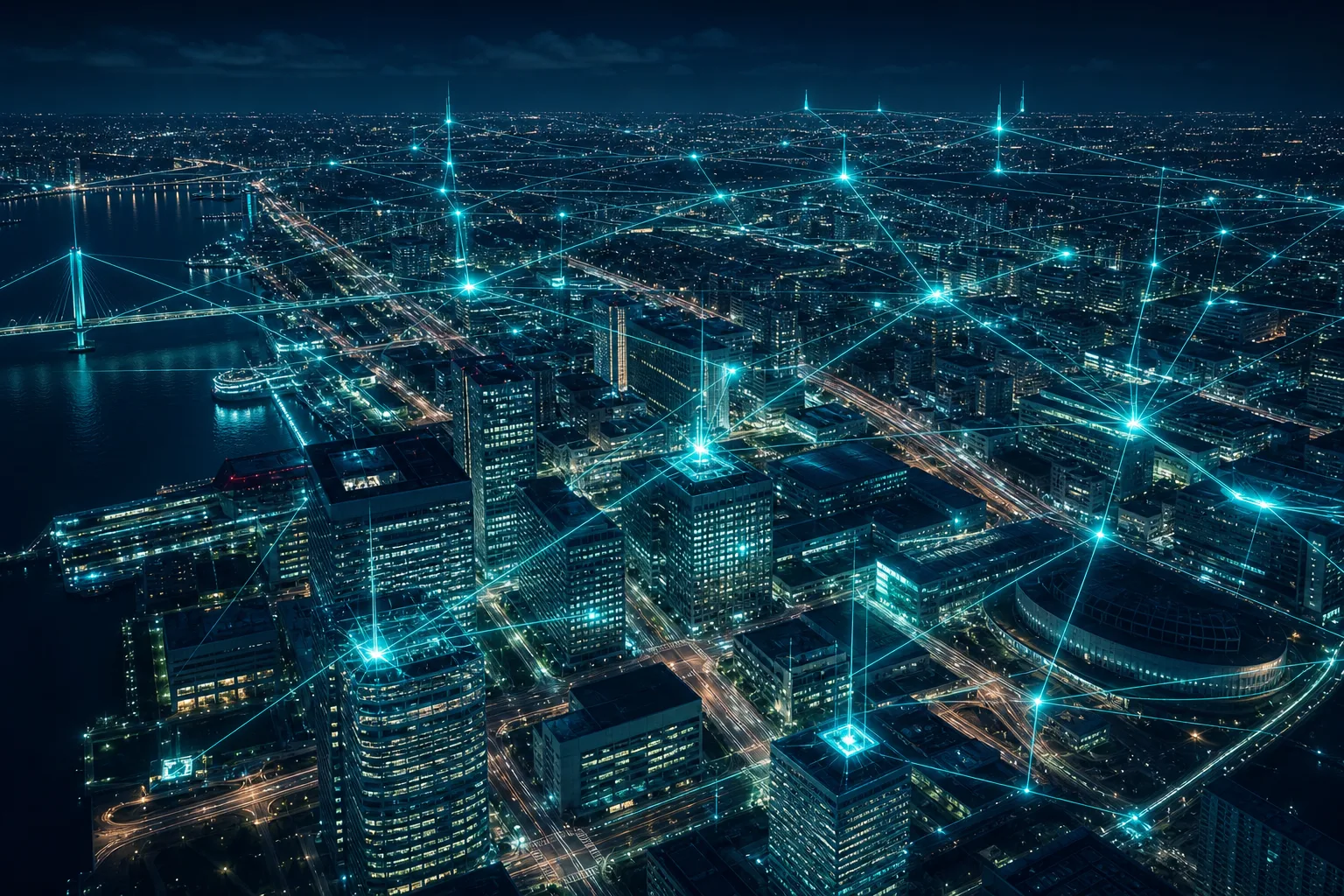 Smart city data network connecting civic systems to home addresses